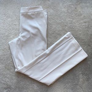 Women's White Tailored Ponte Pants